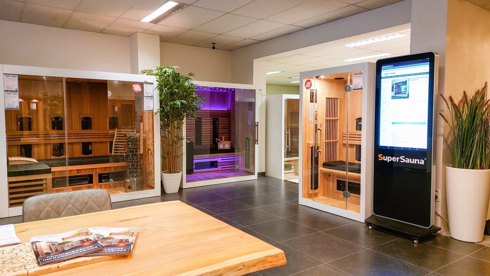 SuperSauna showroom
